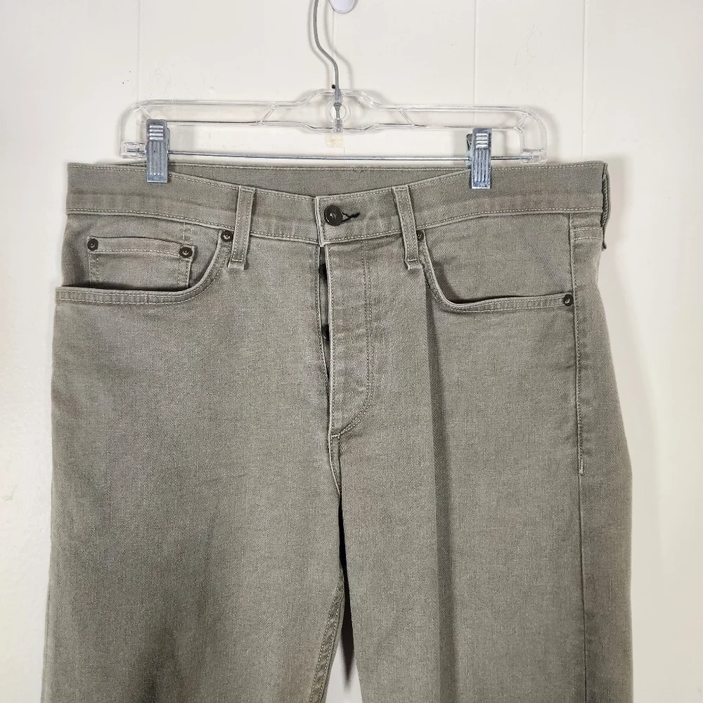 Rag & Bone Fit 2 Slim Army Green Button Fly Jeans Size 32